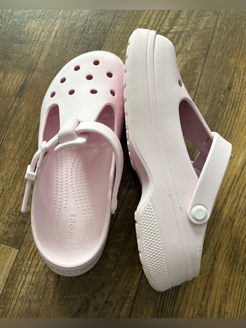 NWT Light Pink MaryJane Croc - Picture 2 of 4
